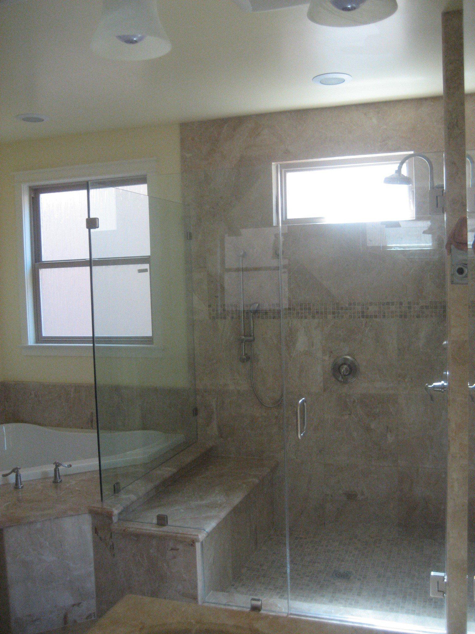 Bathroom Faucet Installation — Modern Shower Room in Riverside, CA