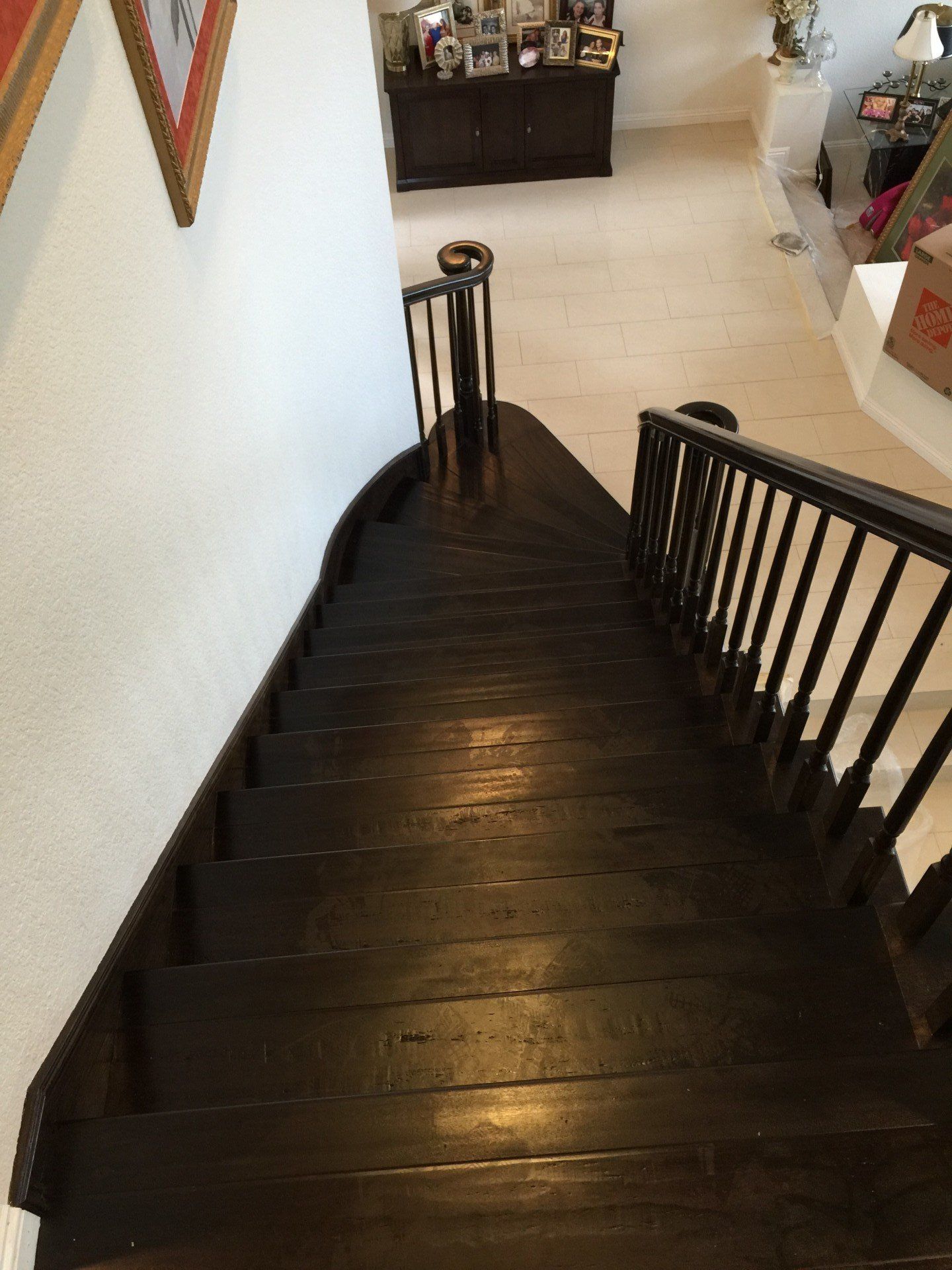 Linoleum Floor Service — Straight Stairs in Riverside, CA