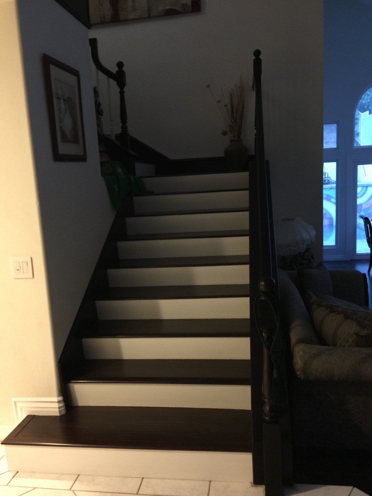 Linoleum Floor — White Stairs in Riverside, CA