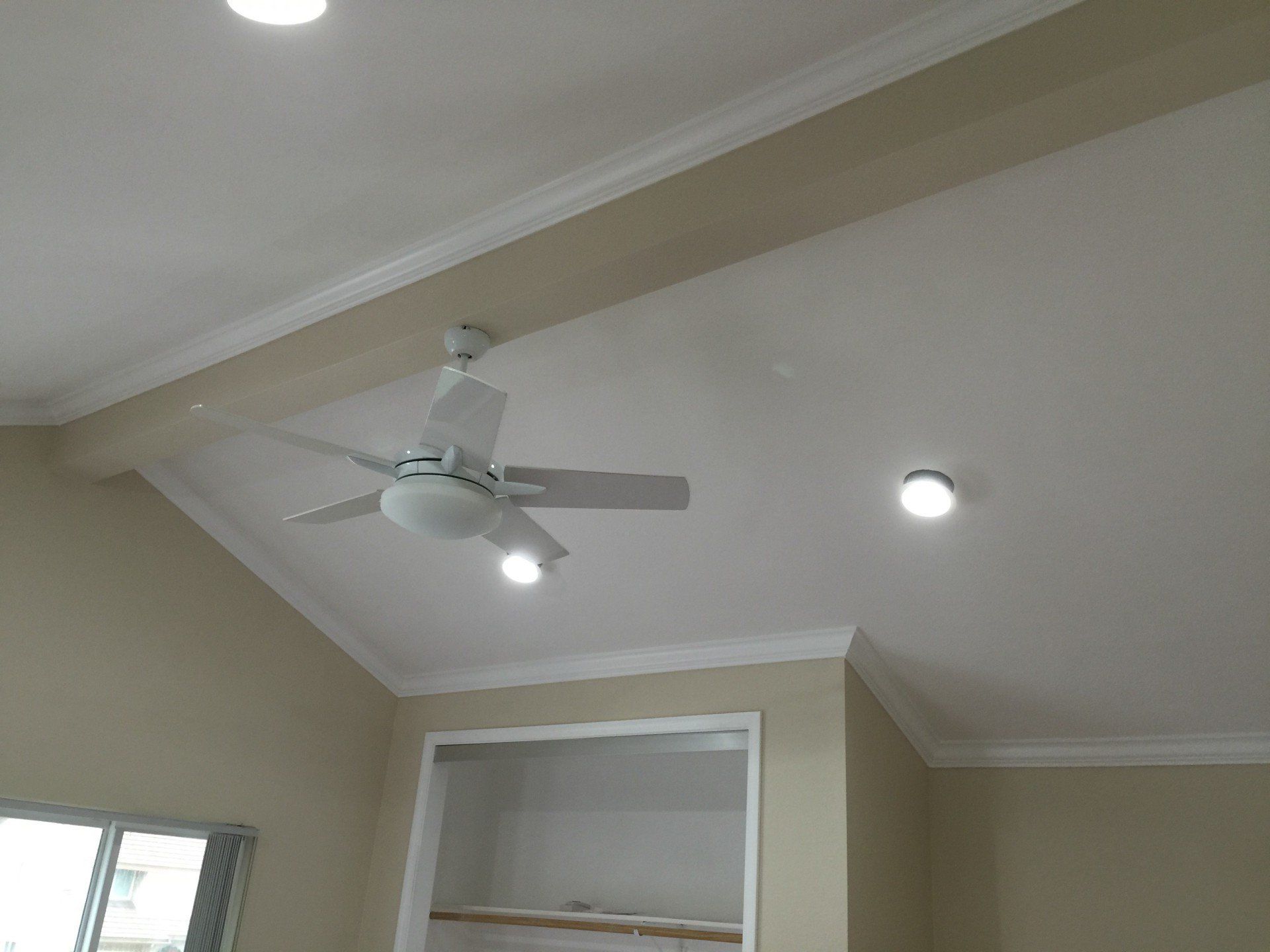 Windows — White Ceiling With Fan in Riverside, CA