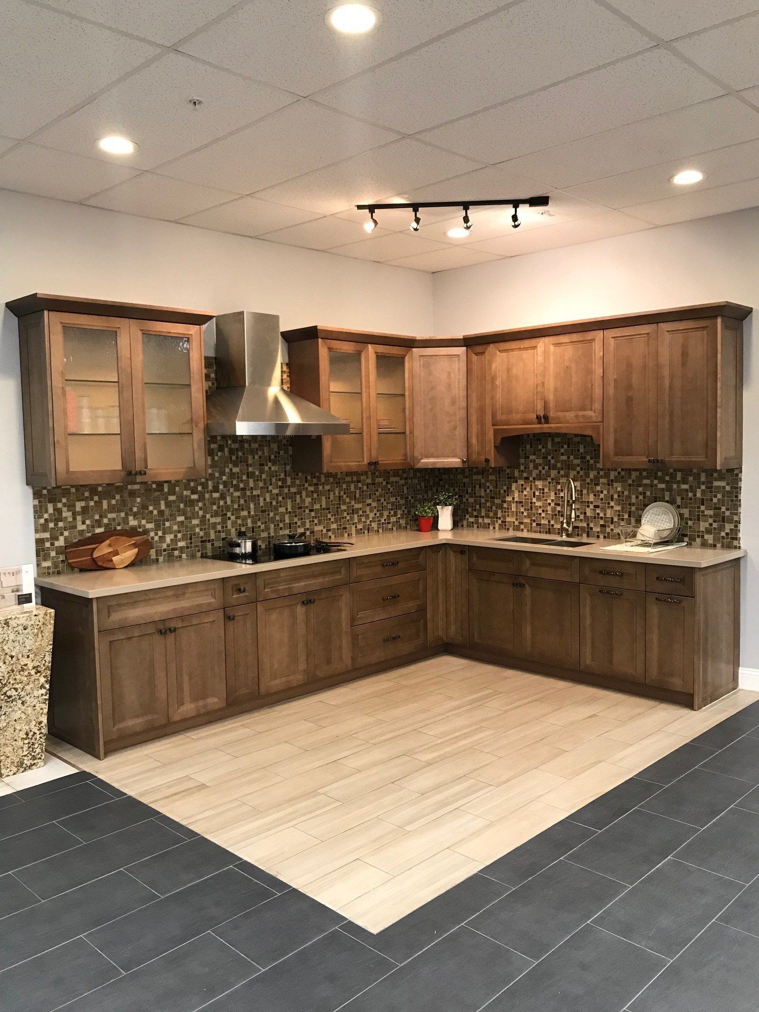 Newly Installed Kitchen Sink And Cabinets — Riverside, CA — Vallin Bros Contractors