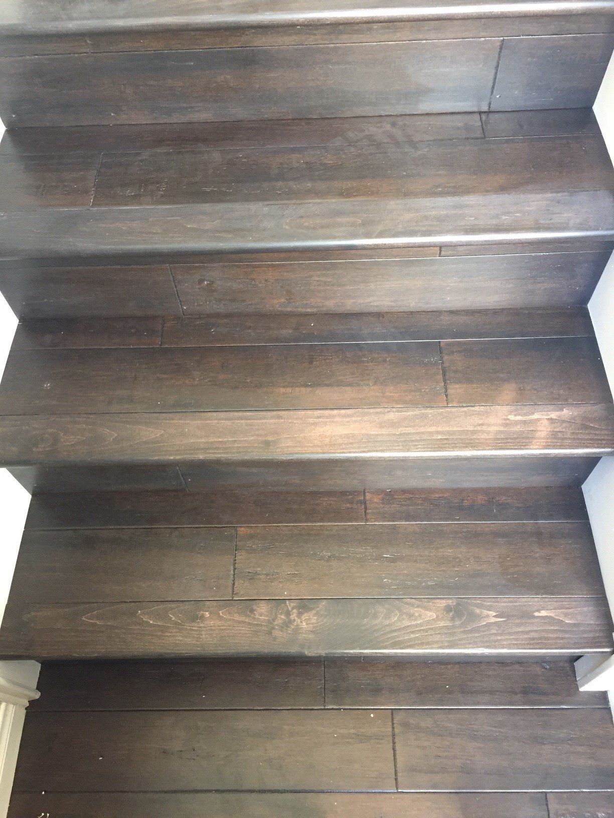 Native Brown Wood Staircase — Riverside, CA — Vallin Bros Contractors