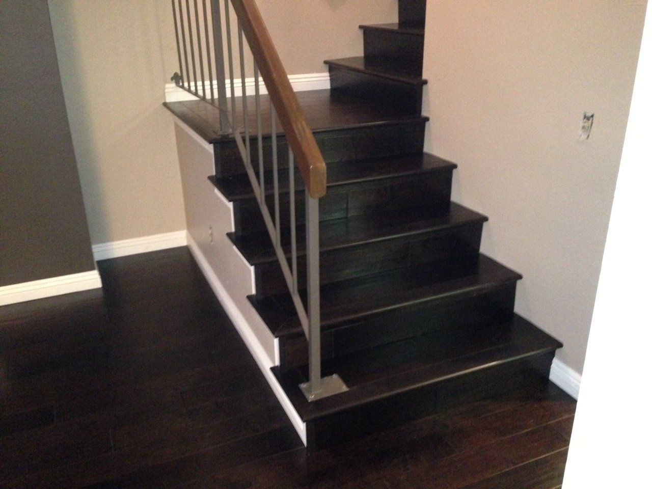 Dark Color of Floor Staircase — Riverside, CA — Vallin Bros Contractors