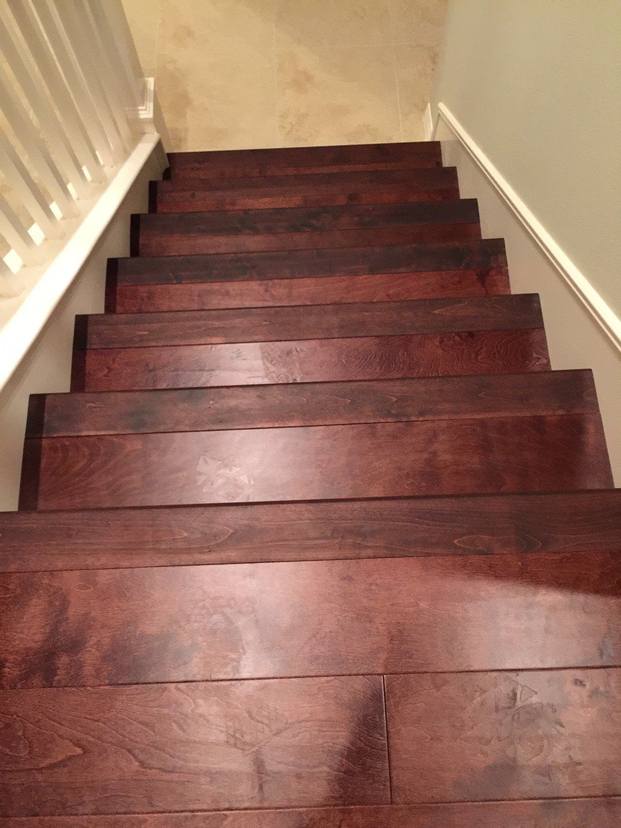 Dark Red Color of Staircase Floor — Riverside, CA — Vallin Bros Contractors