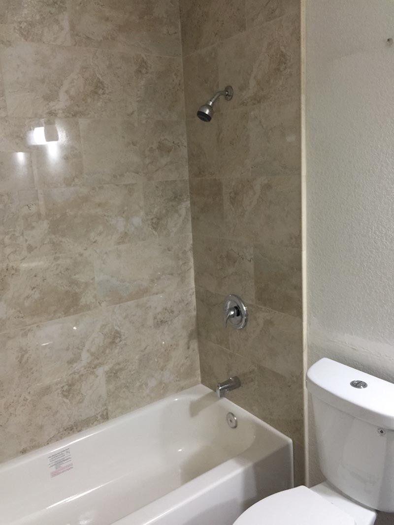 Shower Room with Bathtub — Riverside, CA — Vallin Bros Contractors