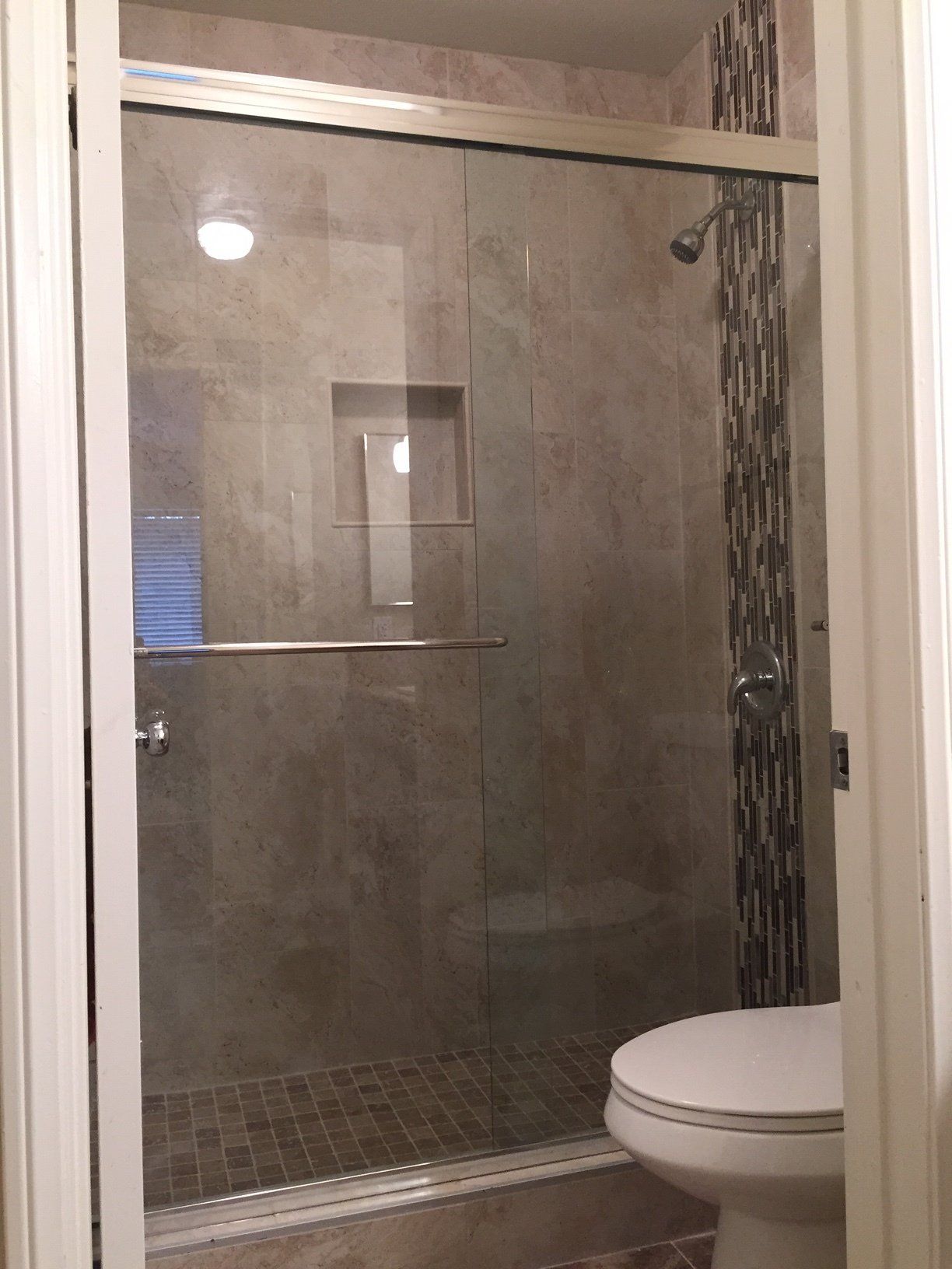 Bathroom Glass Divider — Riverside, CA — Vallin Bros Contractors