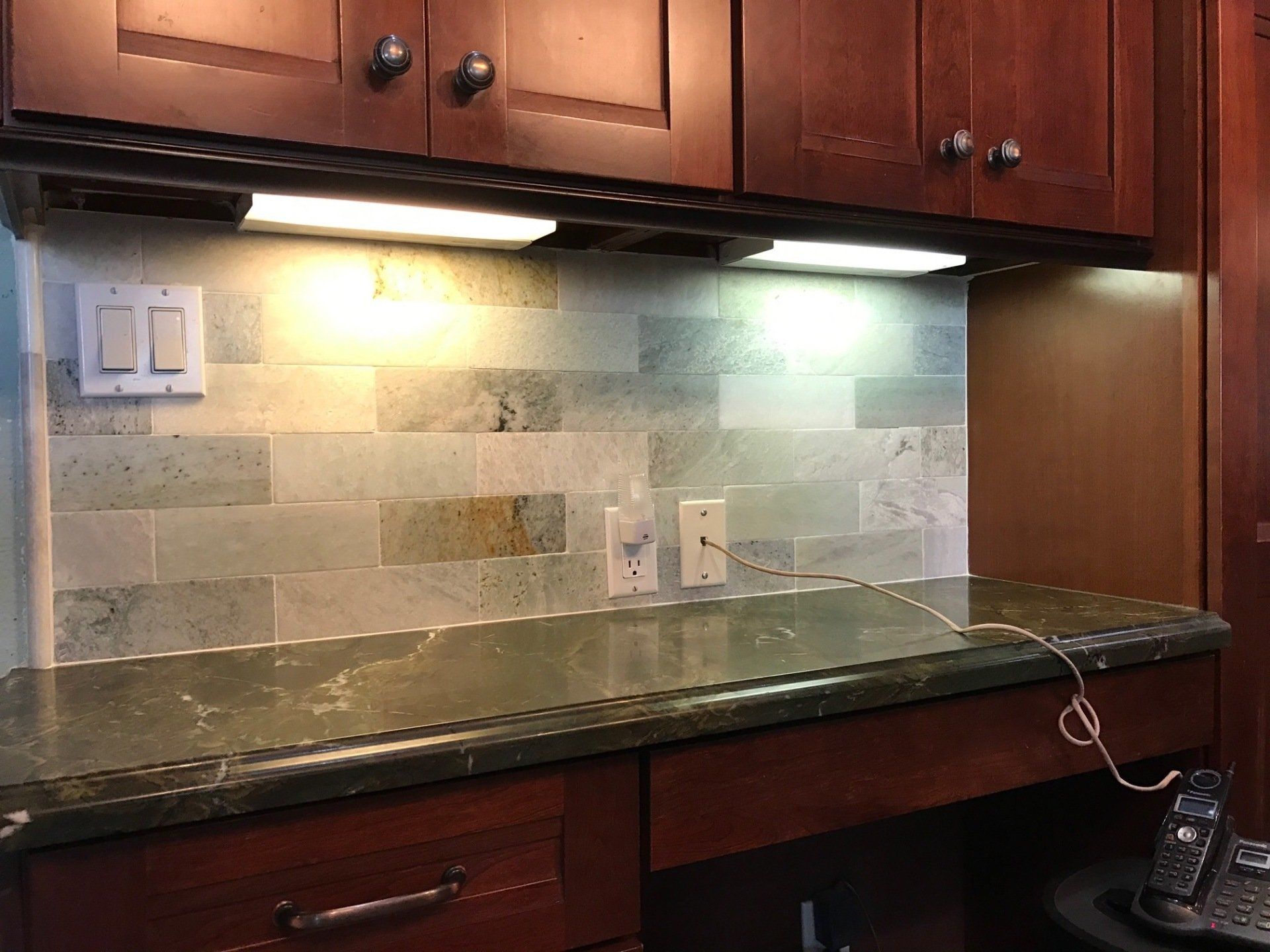Cabinets And Lights in Kitchen — Riverside, CA — Vallin Bros Contractors