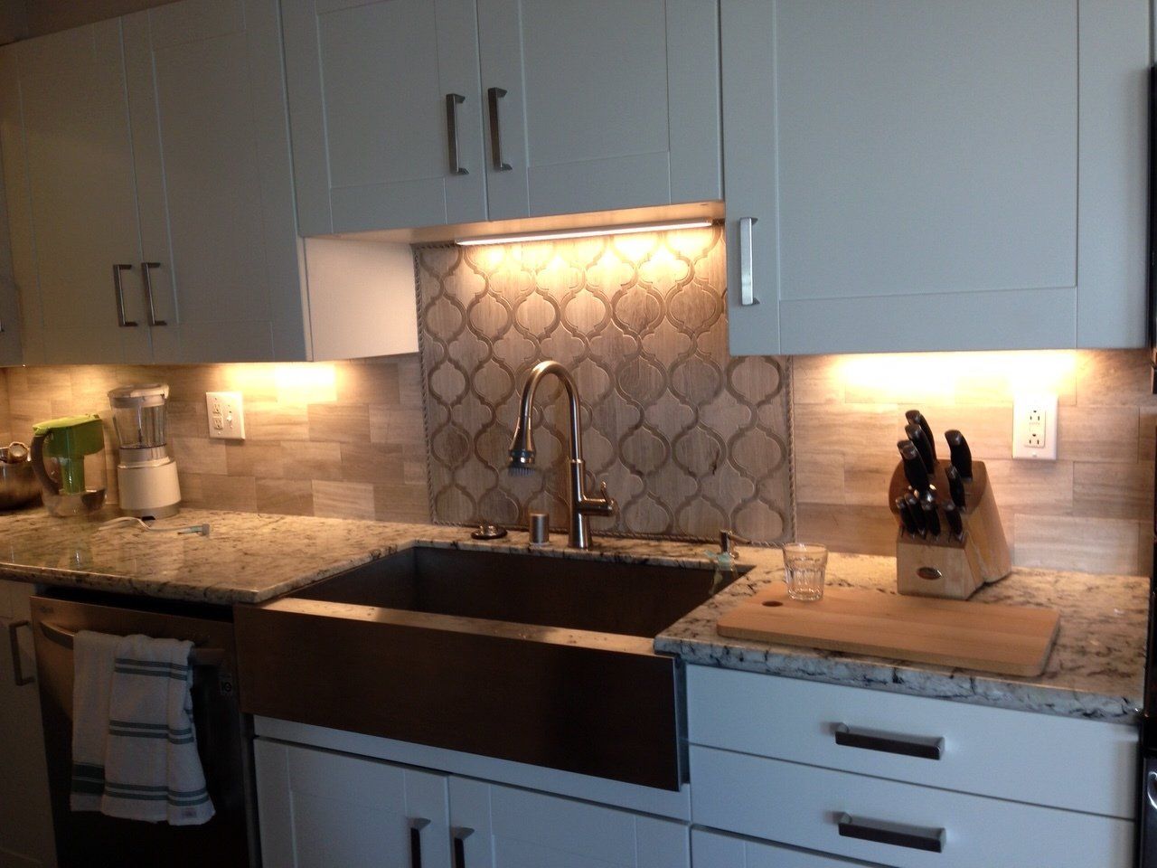 Lights in Kitchen Sink — Riverside, CA — Vallin Bros Contractors