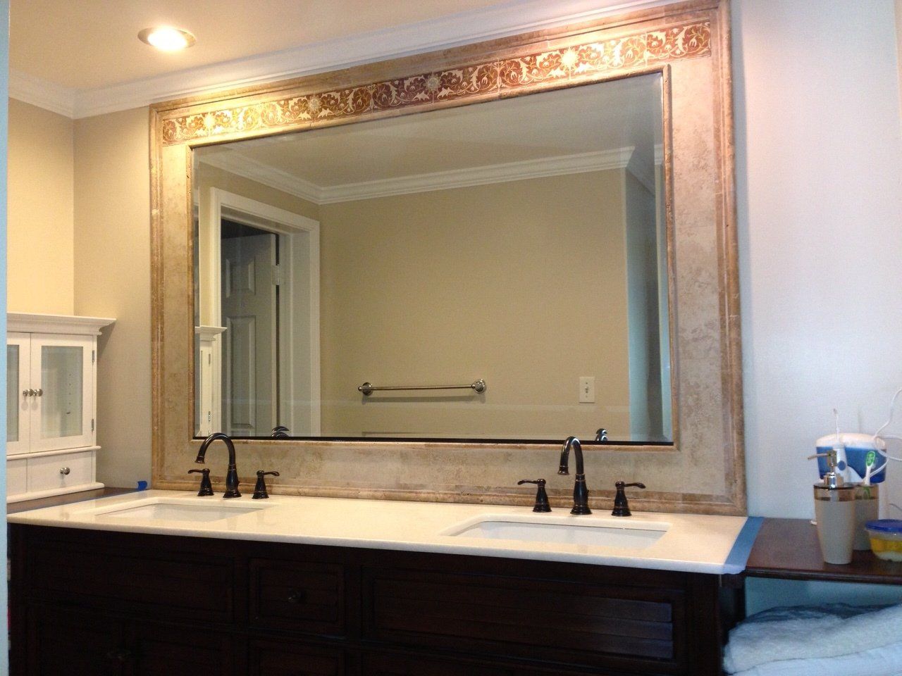 Wide Mirror in Bathroom — Riverside, CA — Vallin Bros Contractors