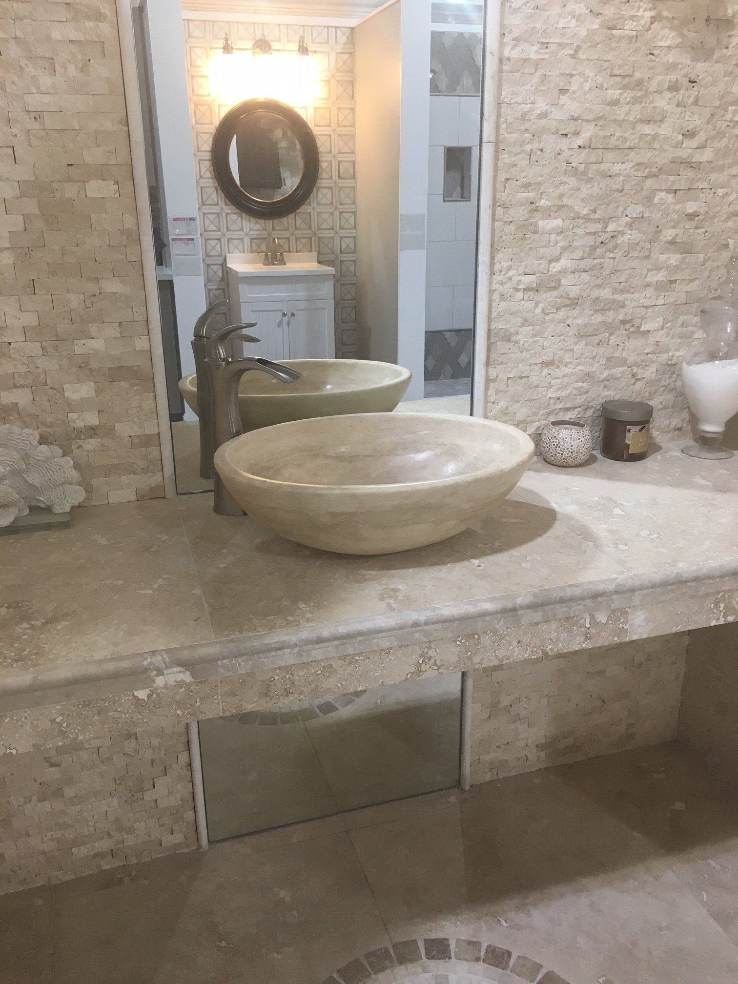 Granite Bathroom Sink — Riverside, CA — Vallin Bros Contractors