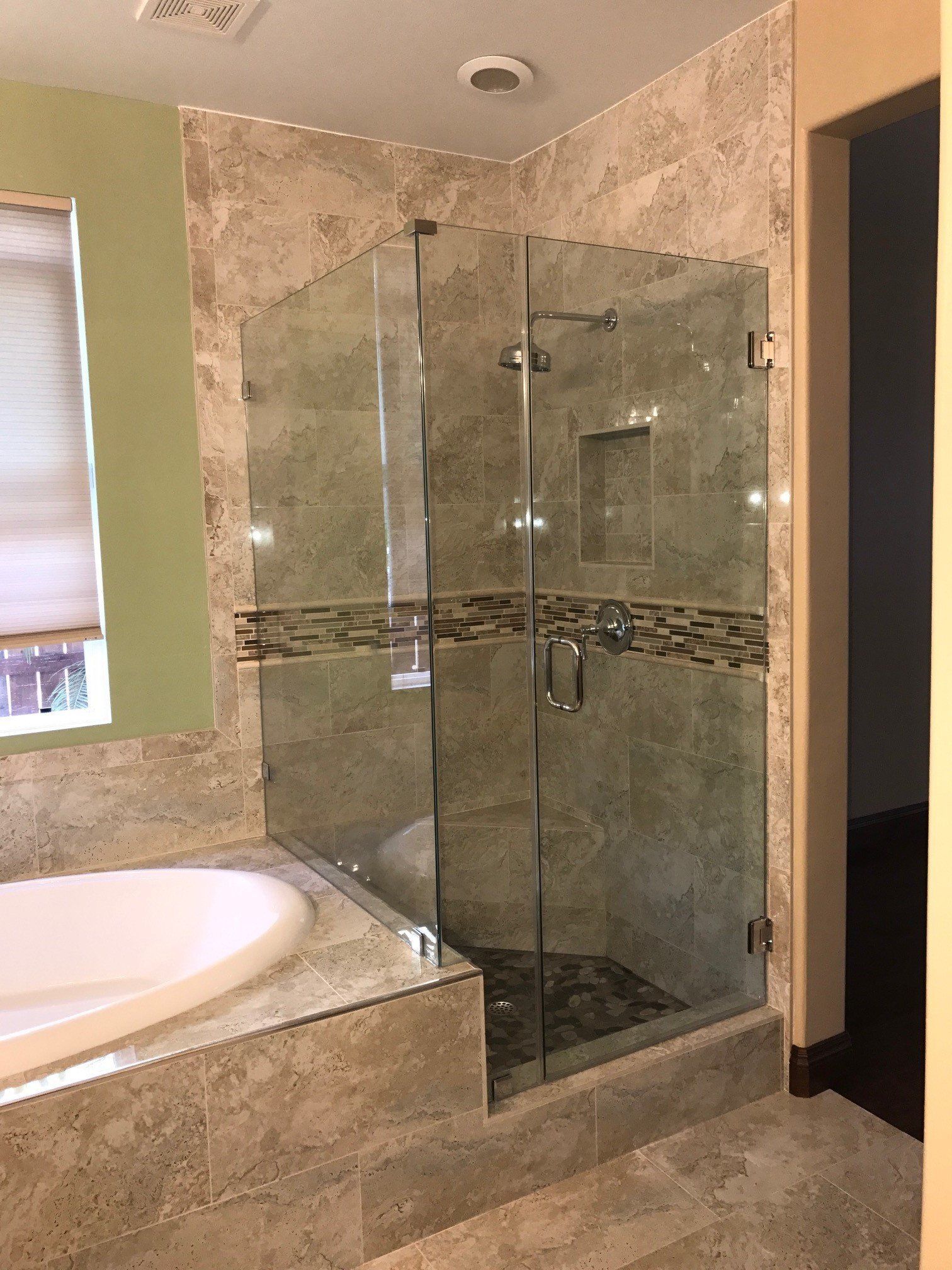 Newly Renovated Shower Area — Riverside, CA — Vallin Bros Contractor