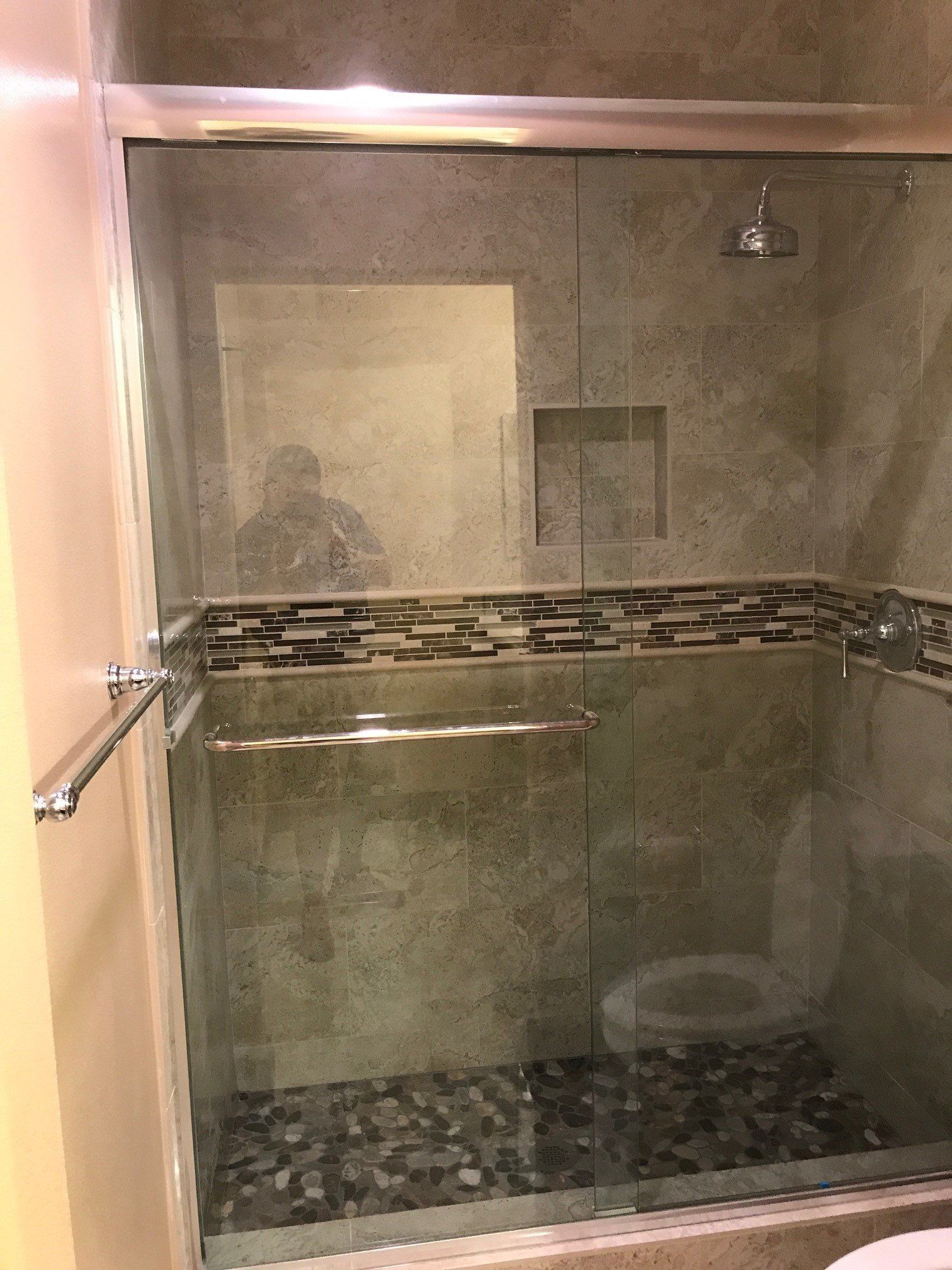 Newly Renovated Shower Area — Riverside, CA — Vallin Bros Contractor