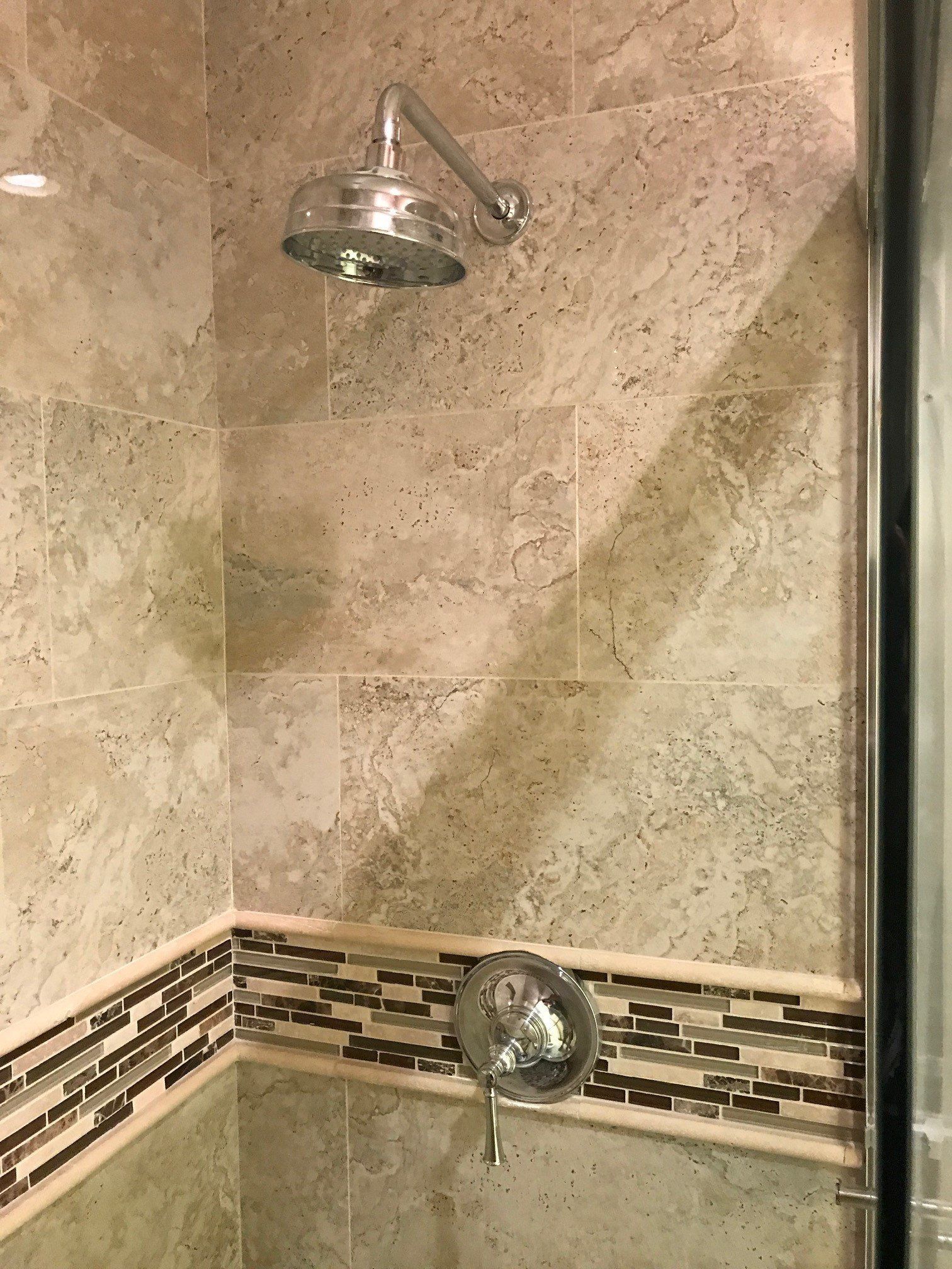 Newly Installed Stainless Shower — Riverside, CA — Vallin Bros Contractor