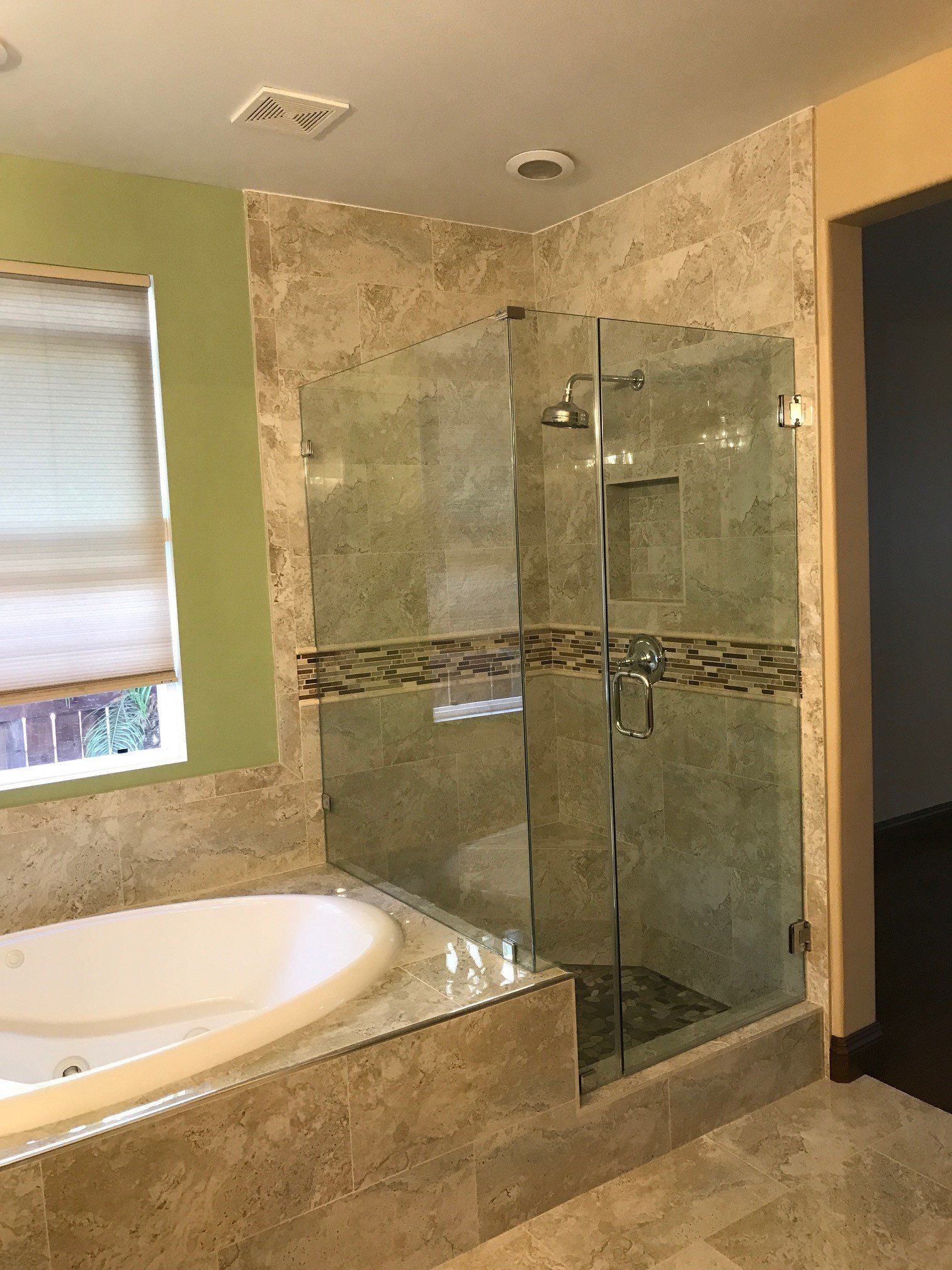Clean Glass Shower Area — Riverside, CA — Vallin Bros Contractor