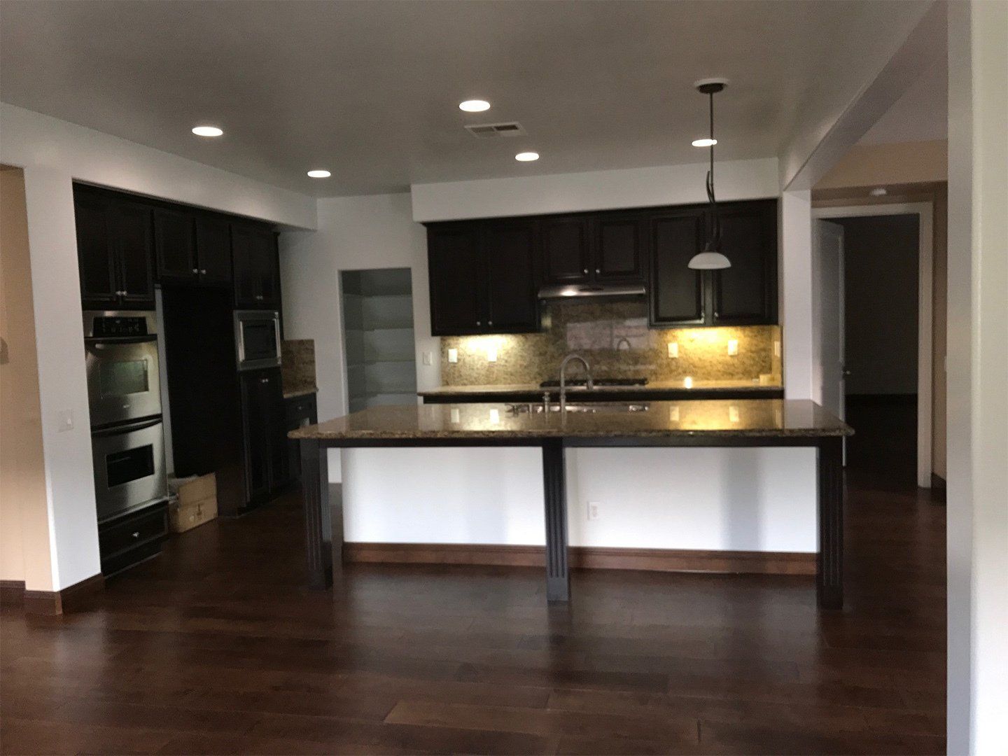 Wood Flooring in Kitchen — Riverside, CA — Vallin Bros Contractors