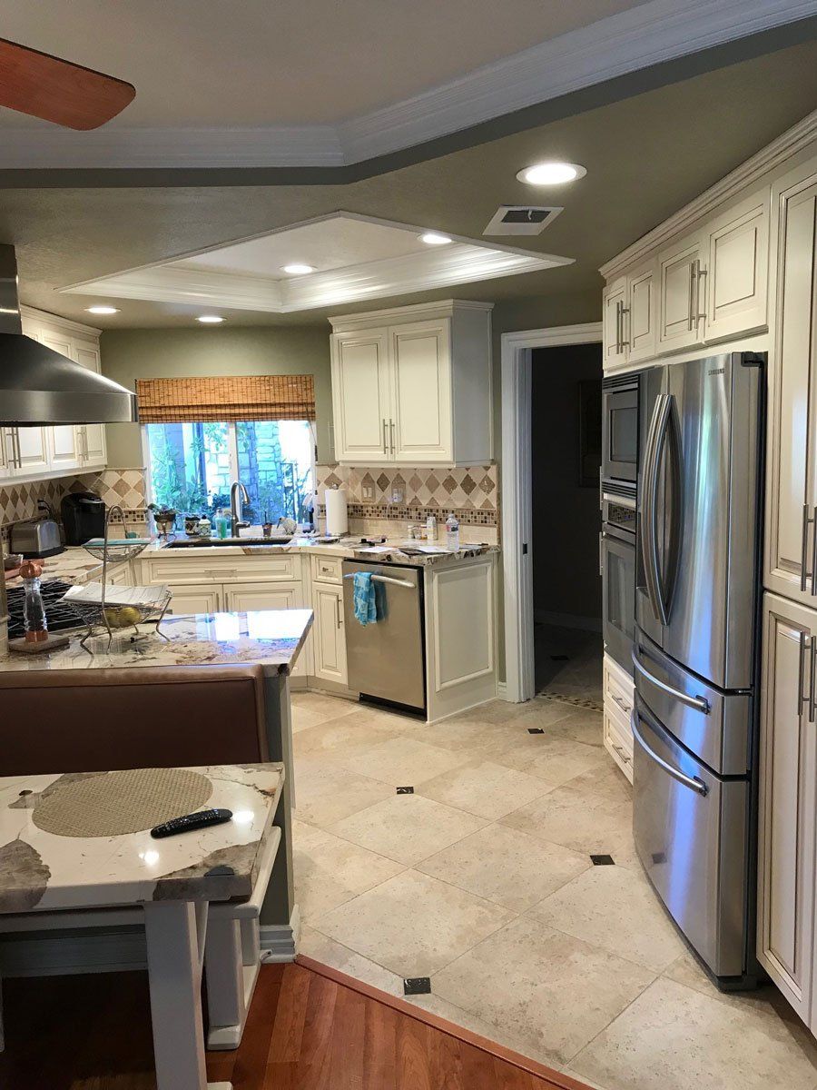 Clean Small Kitchen — Riverside, CA — Vallin Bros Contractors
