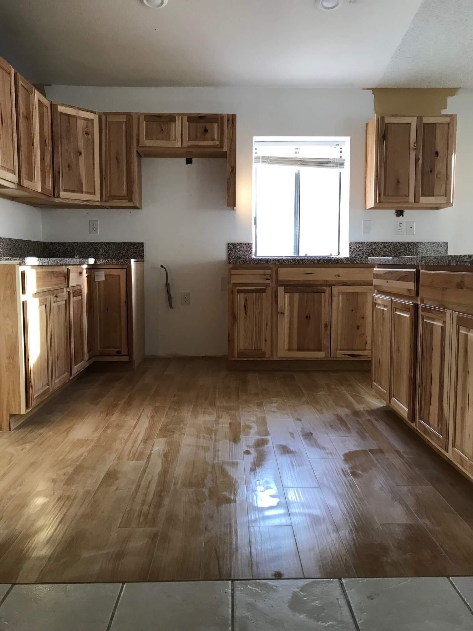 Kitchen Wooden Counters and Cabinets — Riverside, CA — Vallin Bros Contractors