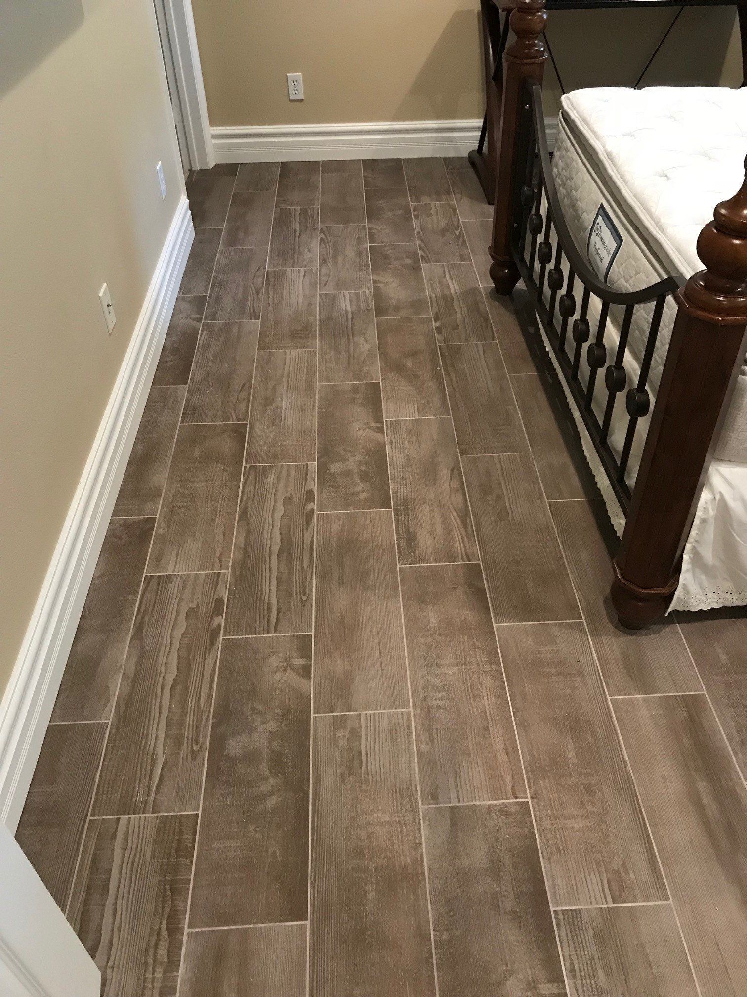 Another View Of A Bed Room With Vinyl Floor — Riverside, CA — Vallin Bros Contractors