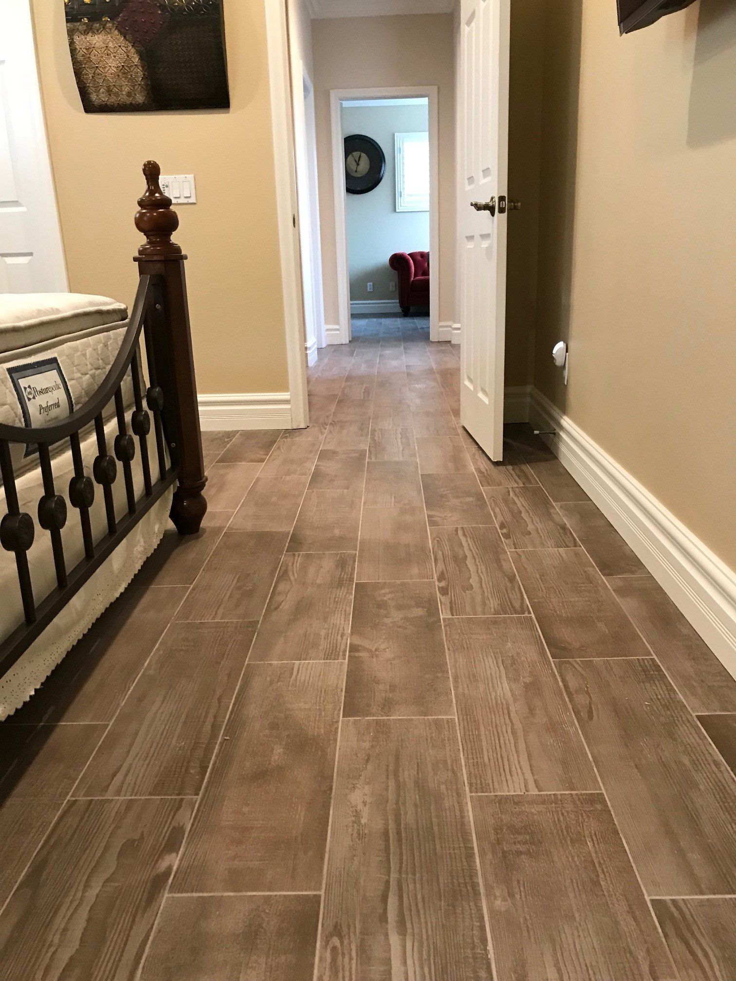 A Vinyl Bed Room Flooring — Riverside, CA — Vallin Bros Contractors