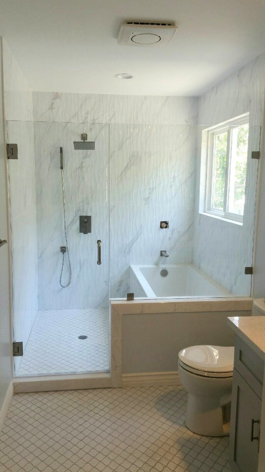 All White Design Tile — Riverside, CA — Vallin Bros Contractor