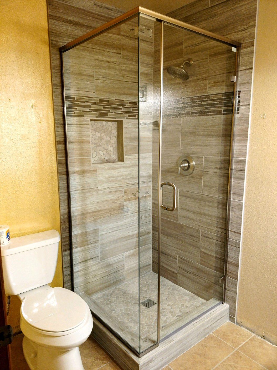 Cream And Patterned Tile Wall — Riverside, CA — Vallin Bros Contractor