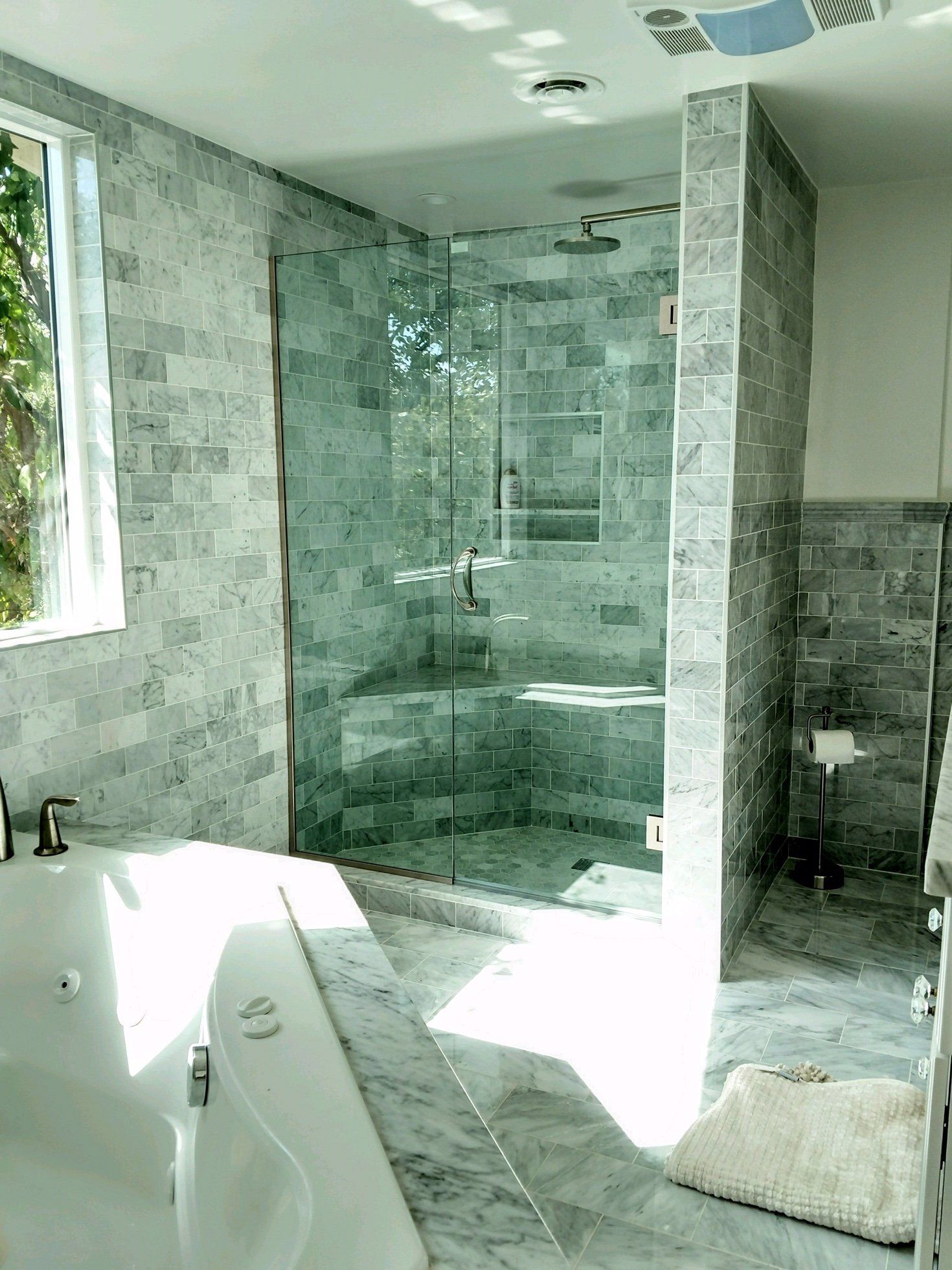 Gray And White Patterned Tile — Riverside, CA — Vallin Bros Contractor