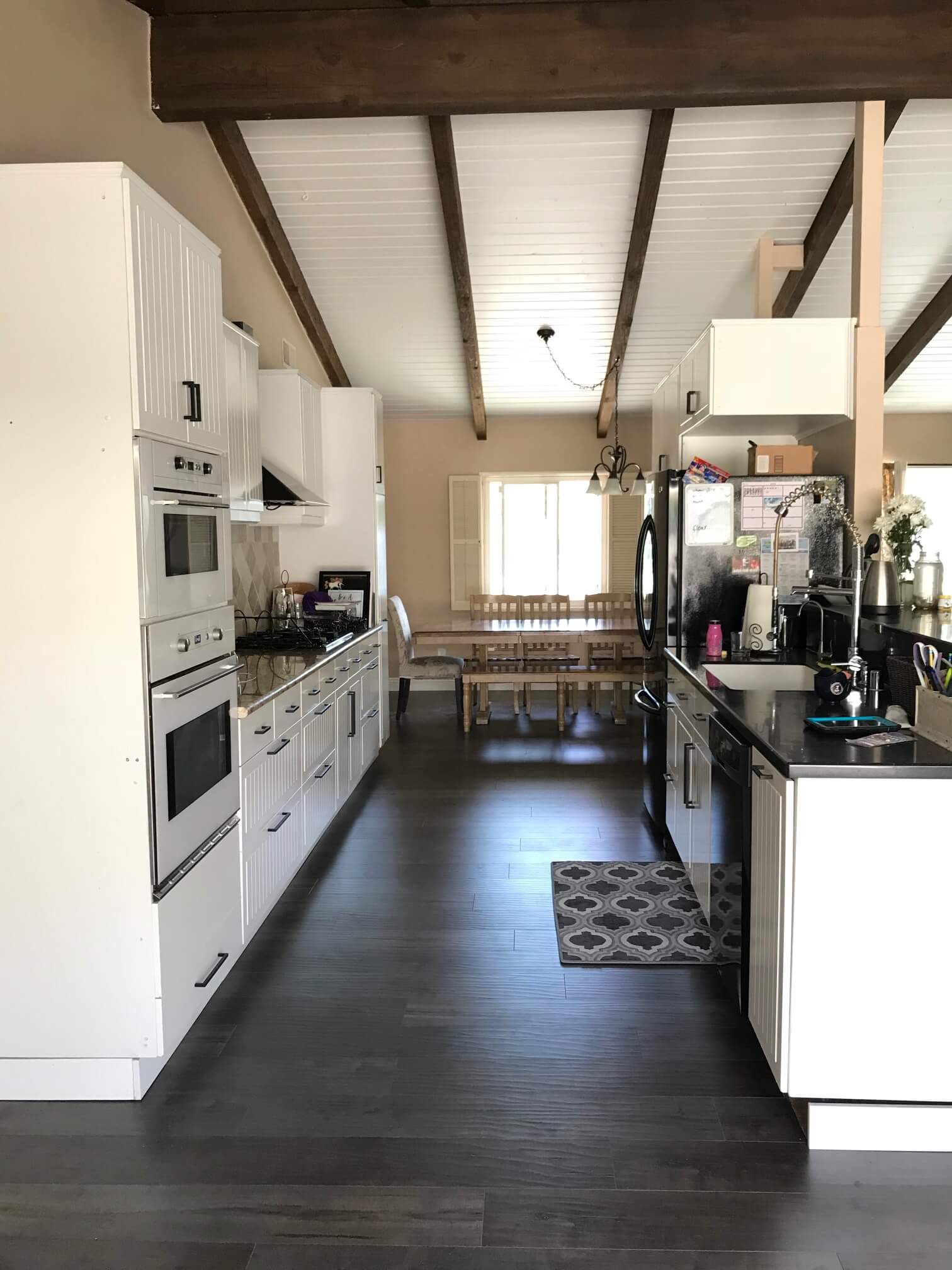 Kitchen Area Hardwood Floor — Riverside, CA — Vallin Bros Contractors