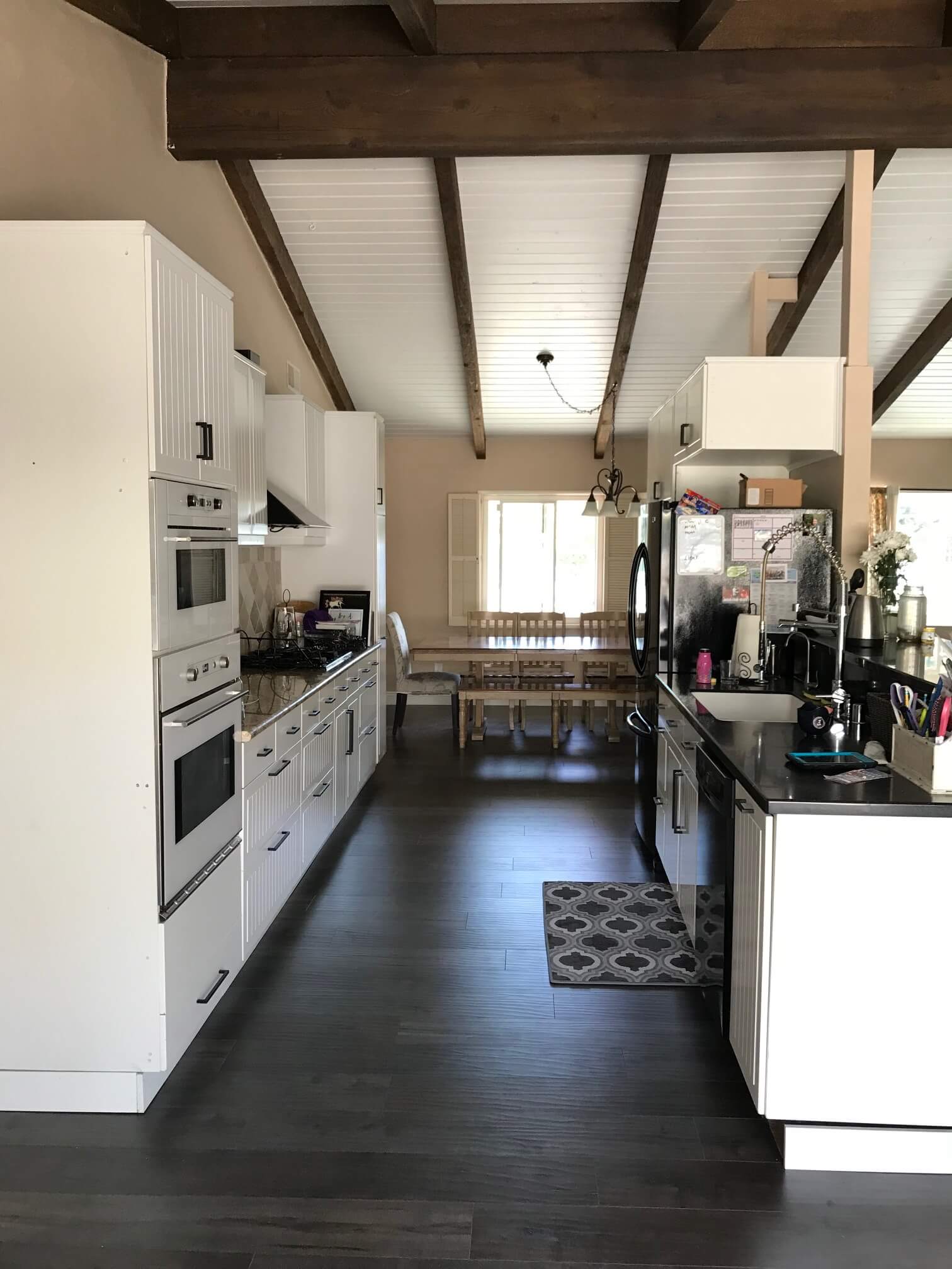 Kitchen New Dark Hardwood Floor — Riverside, CA — Vallin Bros Contractors