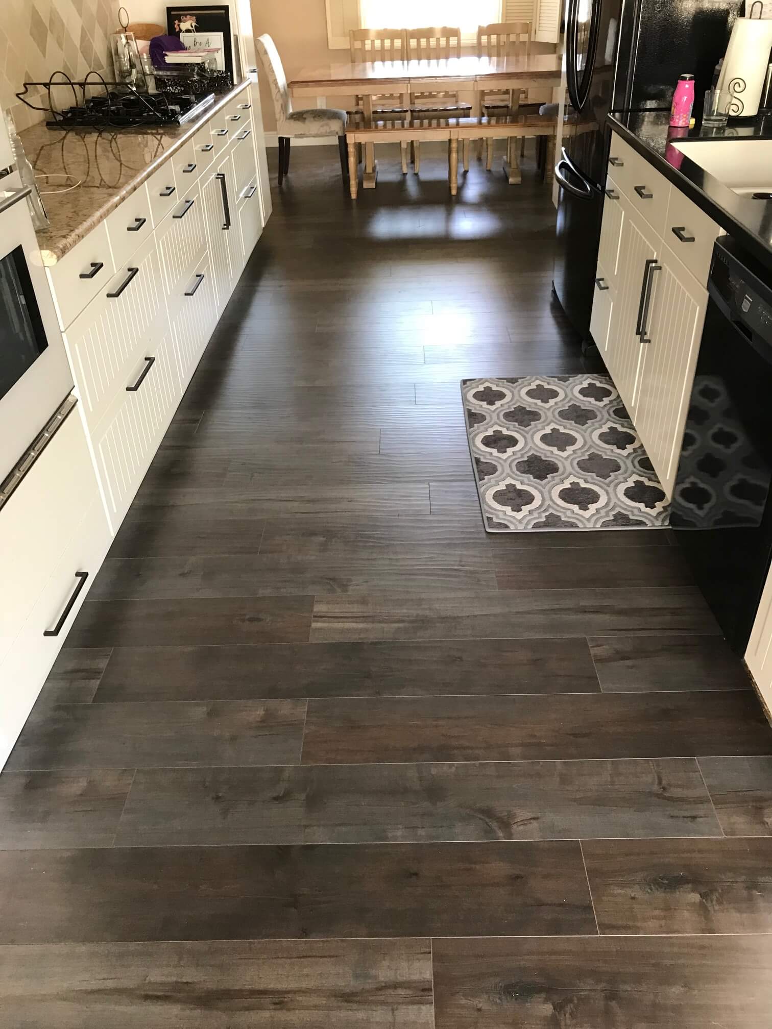 Newly Repair Dark Hardwood Floor — Riverside, CA — Vallin Bros Contractors