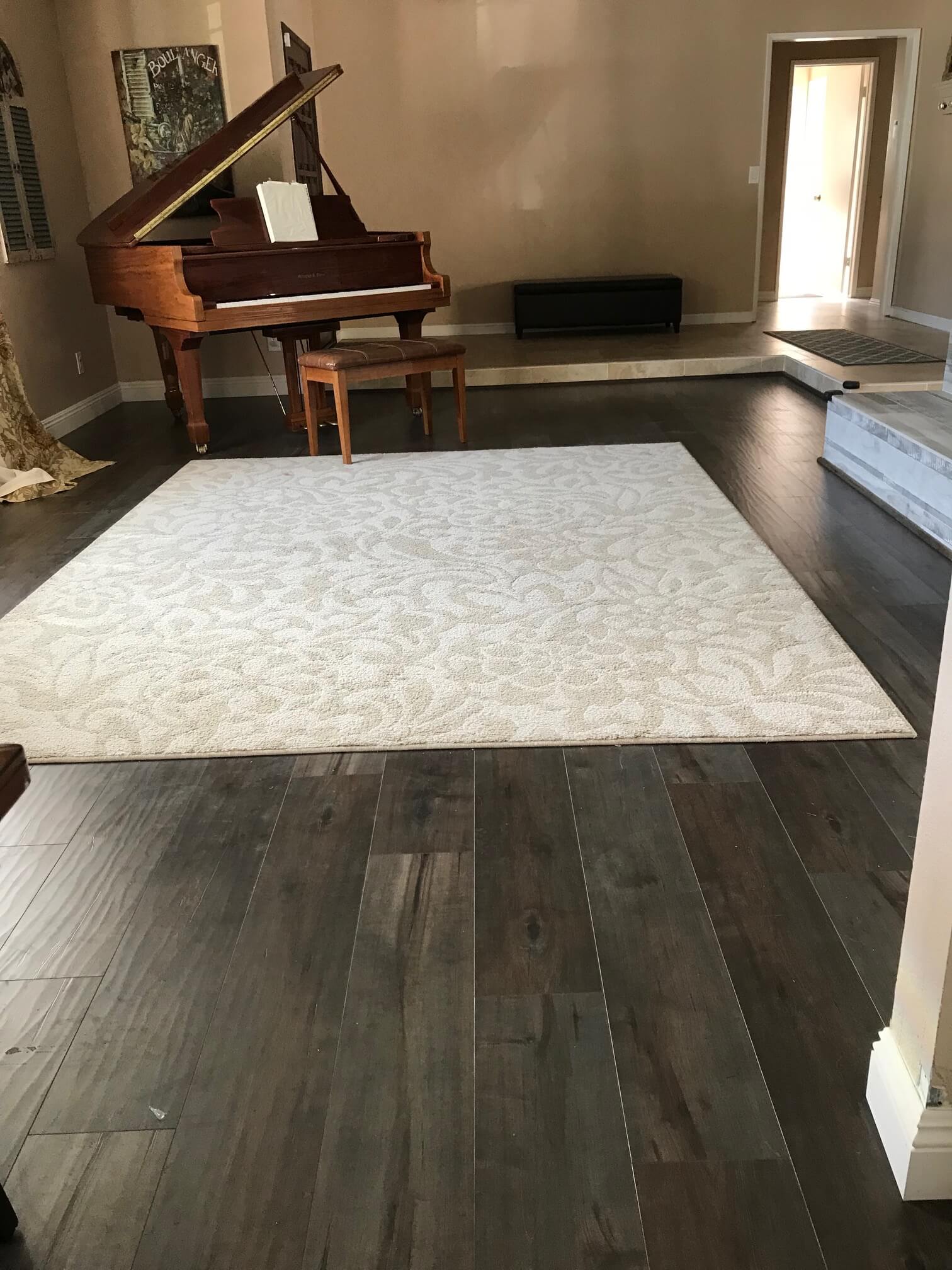Newly Installed Dark Hardwood Floor — Riverside, CA — Vallin Bros Contractors
