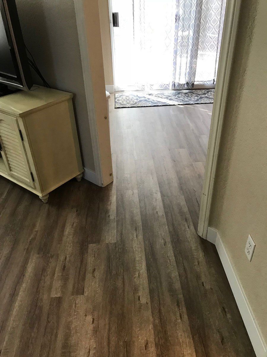 Room with Vinyl Room — Riverside, CA — Vallin Bros Contractors