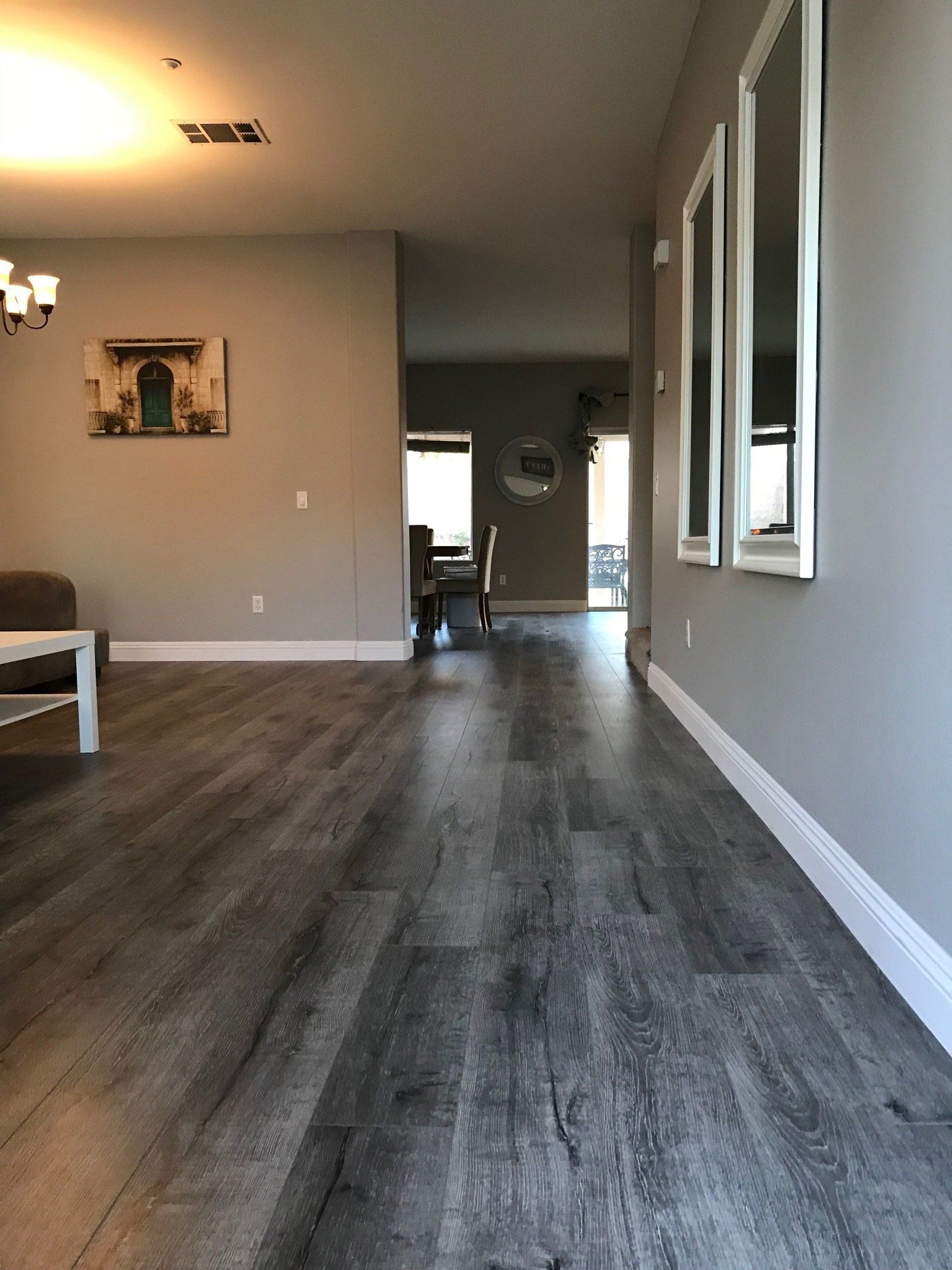 Vinyl Floor In Living Room — Riverside, CA — Vallin Bros Contractors