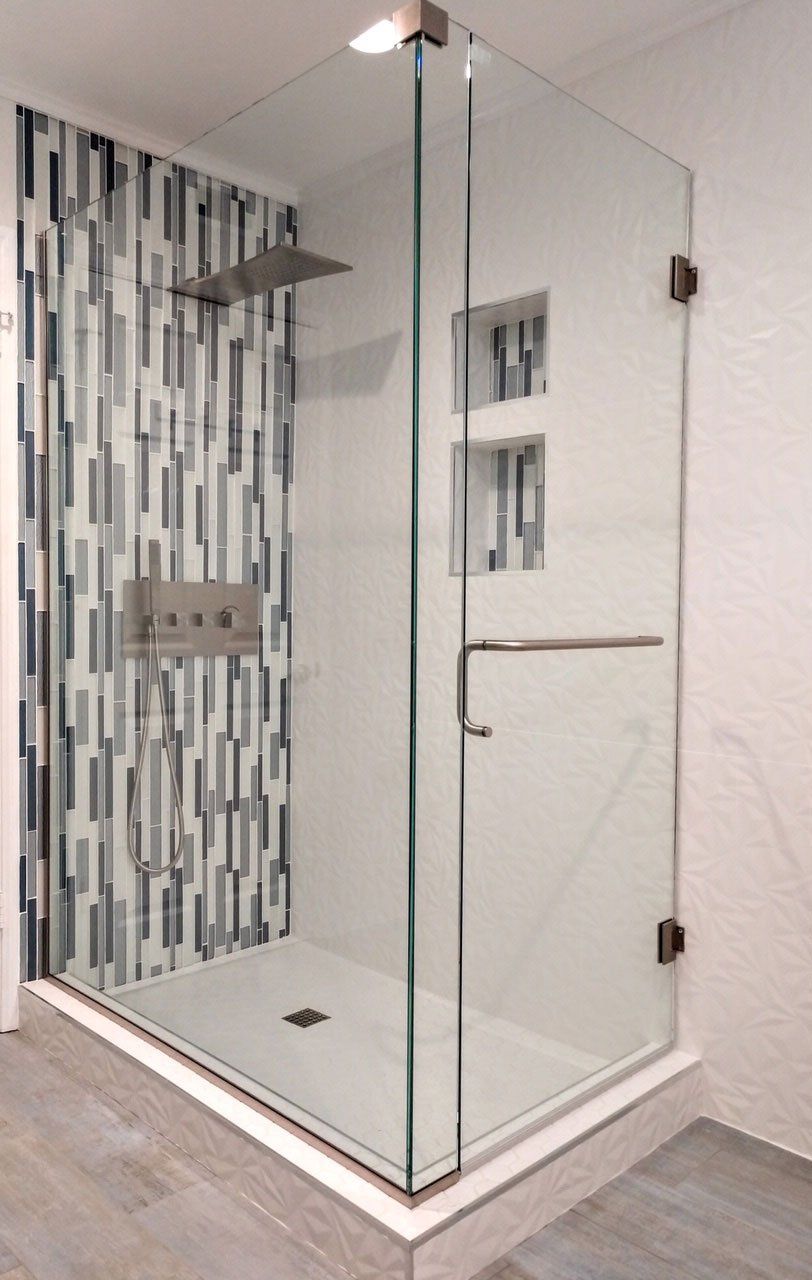 Clean White Shower Room — Riverside, CA — Vallin Bros Contractors