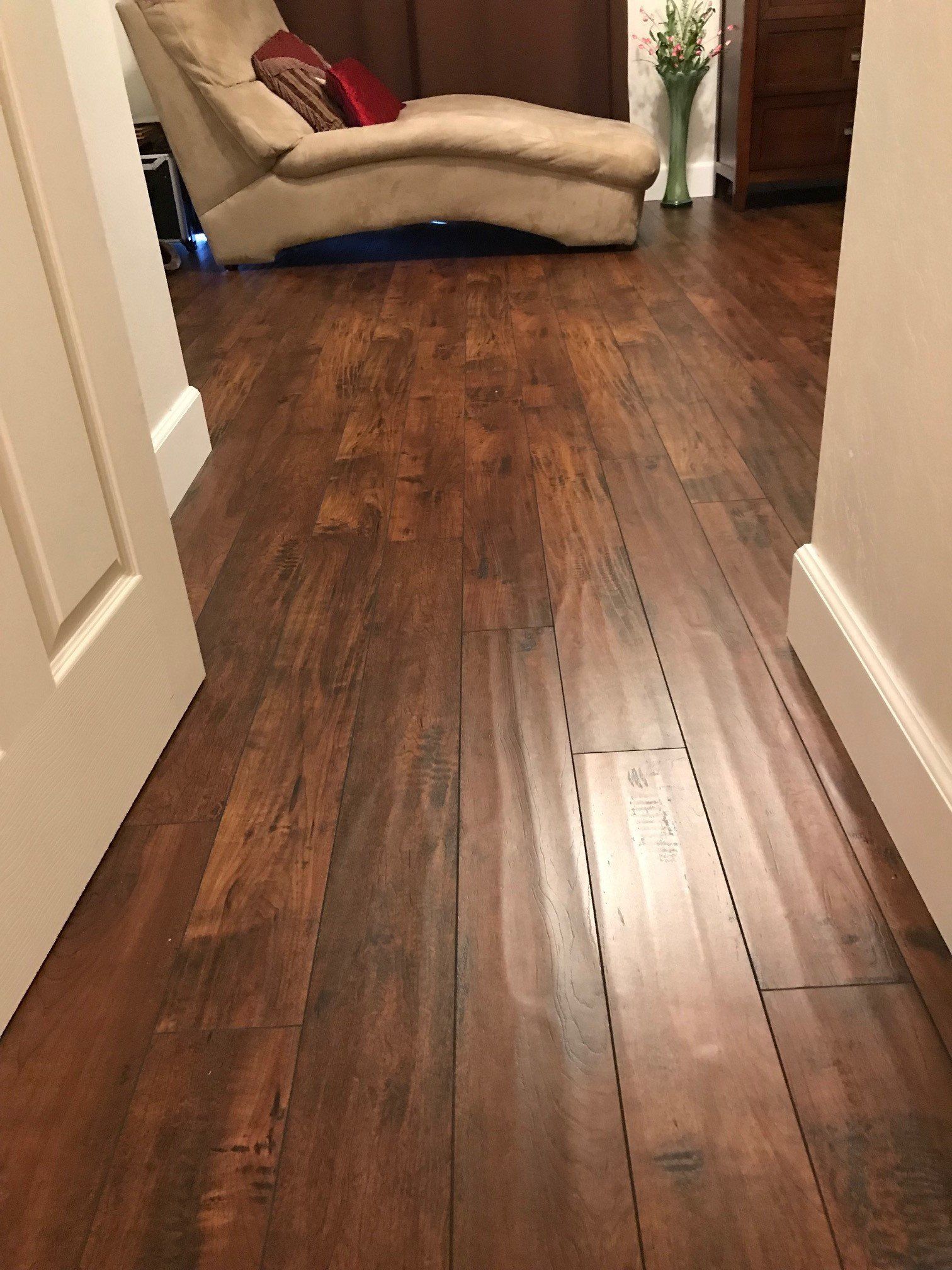 Close View Of Brown Wood Floor — Riverside, CA — Vallin Bros Contractors