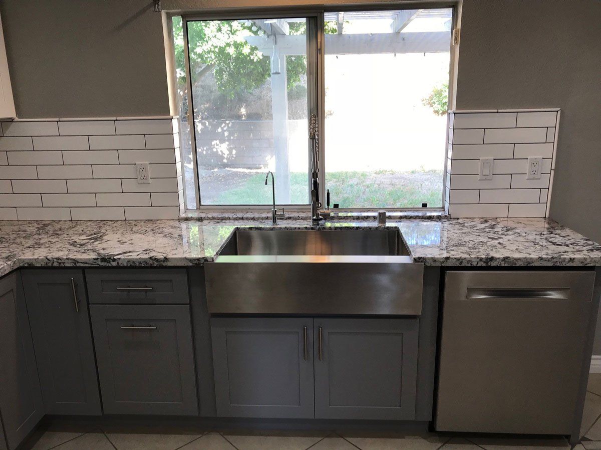 New Kitchen Sink — Riverside, CA — Vallin Bros Contractors