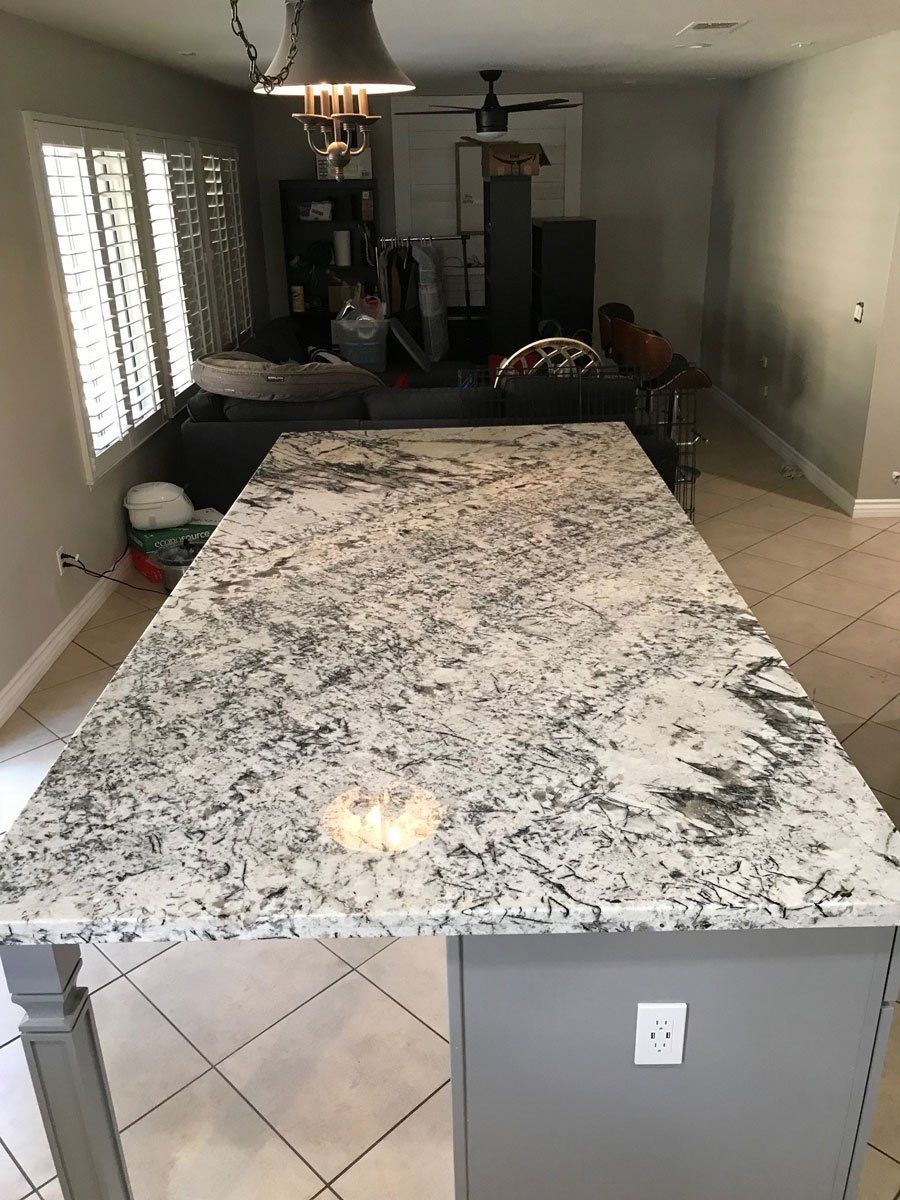 Top View of Kitchen Countertop — Riverside, CA — Vallin Bros Contractors