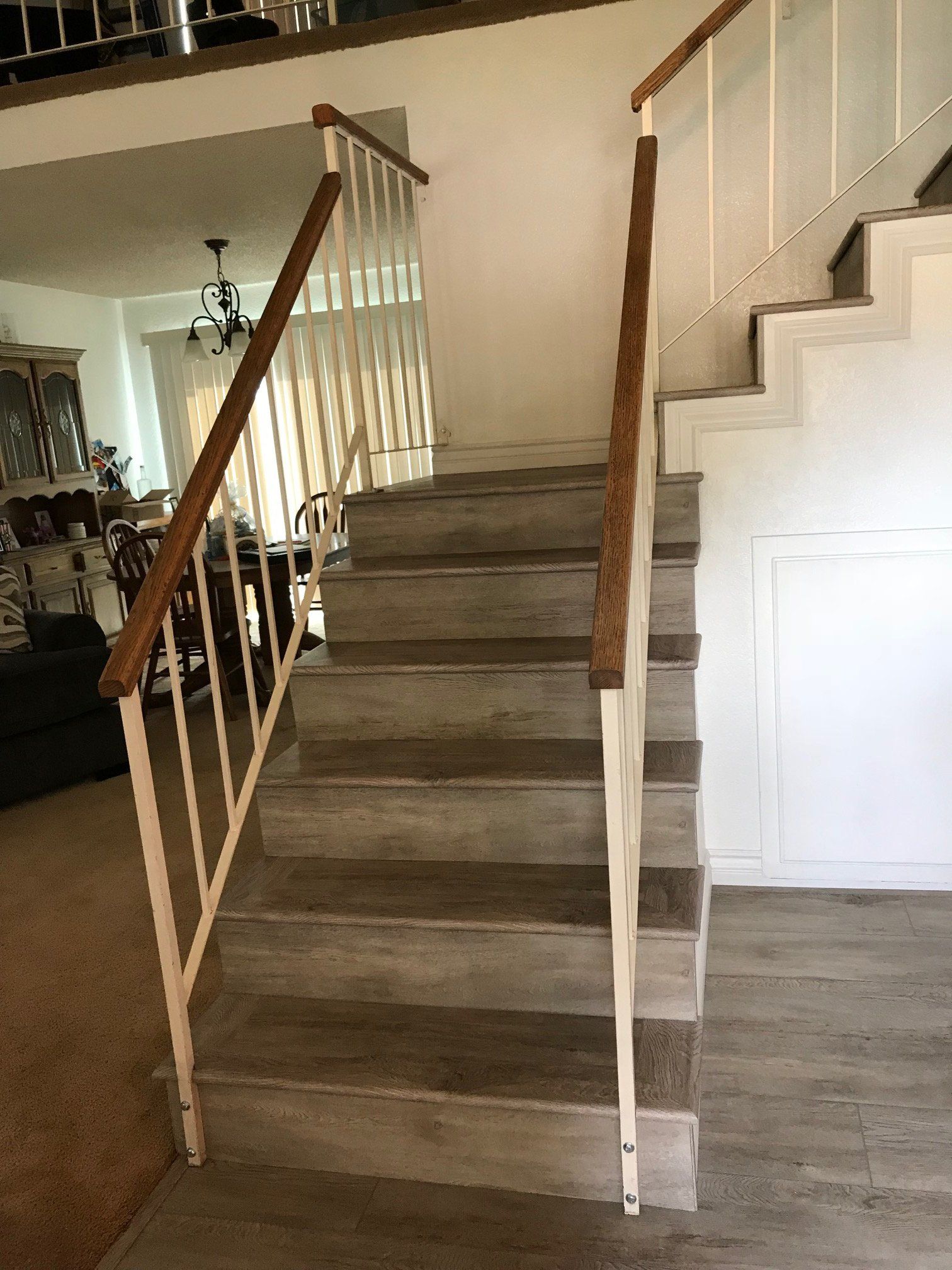 Vinyl Floor Stairs Design — Riverside, CA — Vallin Bros Contractors