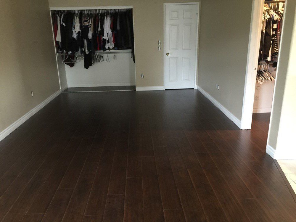 Dark Walnut Floor – Riverside, CA – Vallin Bros Contractors