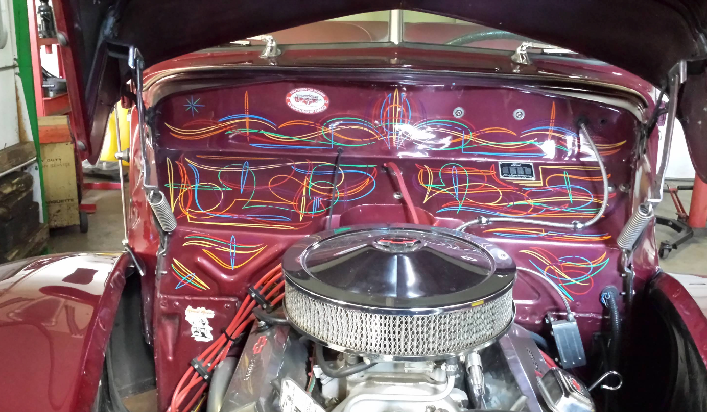 Engine Bay of a Custom Hot Rod | Fox Ridge Auto Service Inc.