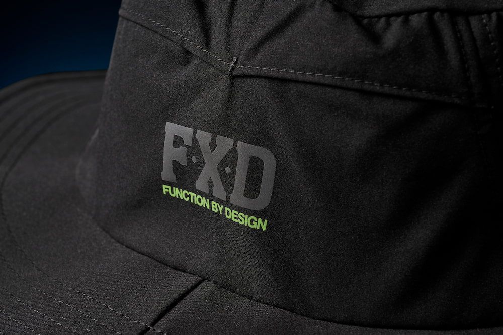 Black Fxd Brand Hat — Workwise Clothing Forster in Forster, NSW