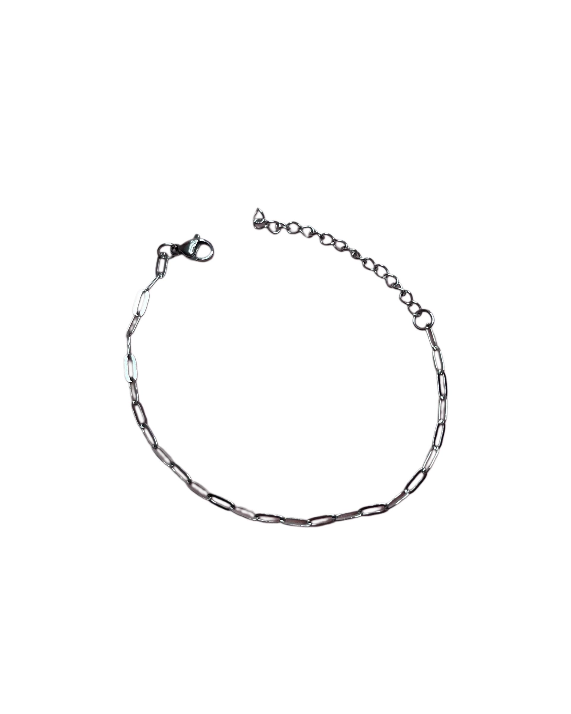 Armband van schakelketting zilver