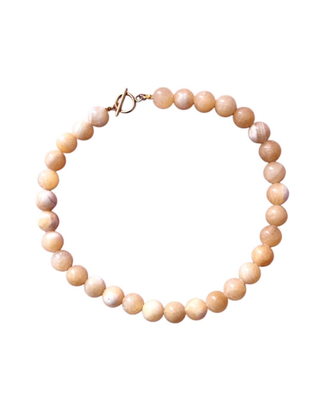 Chunky kralenketting geel