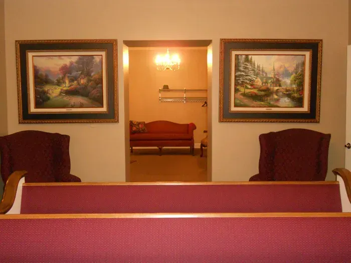 Chapel from inside Townsend Funeral Home