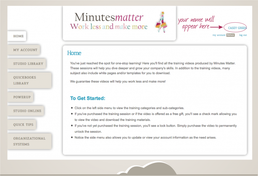 A website that says minutes matter work less and make more