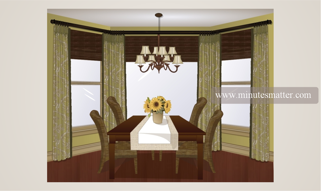 A dining room with a table and chairs and a chandelier