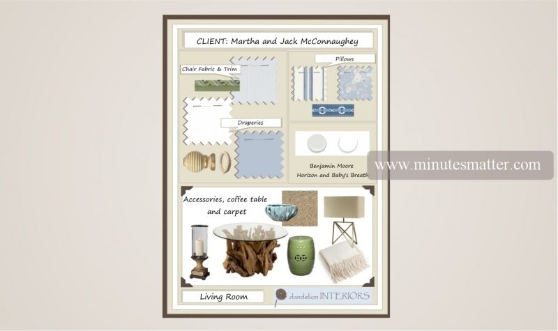 A picture of a living room with the website www.minutesmarter.com at the bottom