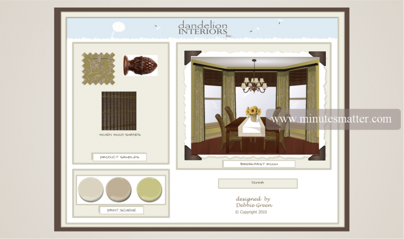 A picture of a dining room from dandelion interiors