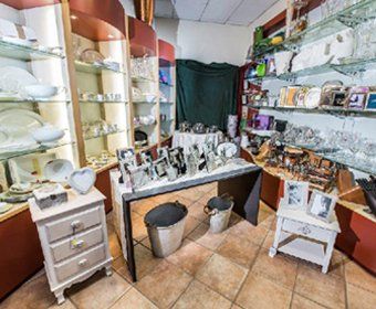 reparto con prodotti per la casa