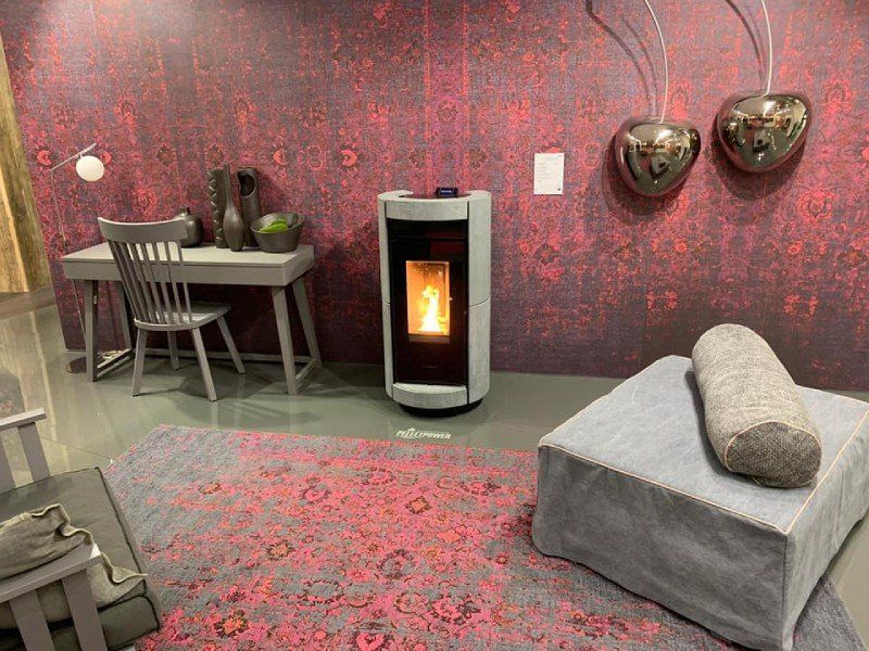 stufa a pellet moderna