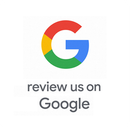 a google logo that says `` review us on google '' .